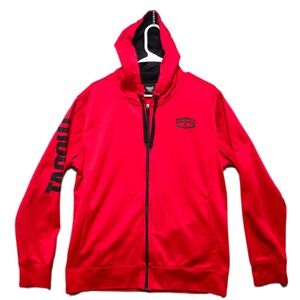 Tapout Mens Medium Red Full Zip Hoodie Athletic Workout MMA Style